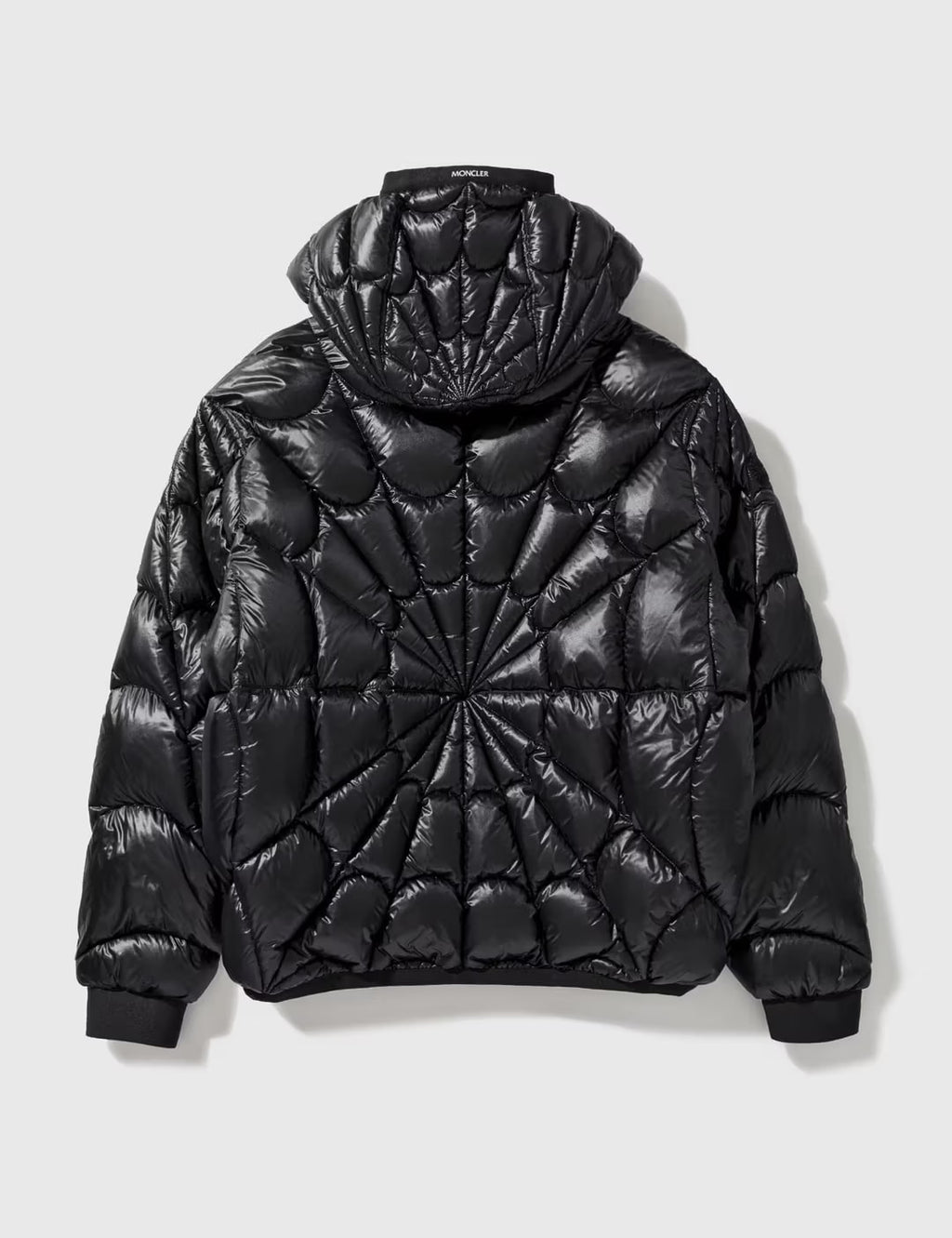 MONCLER VIOLIER SPIDER-MAN SHORT DOWN JACKET BLACK