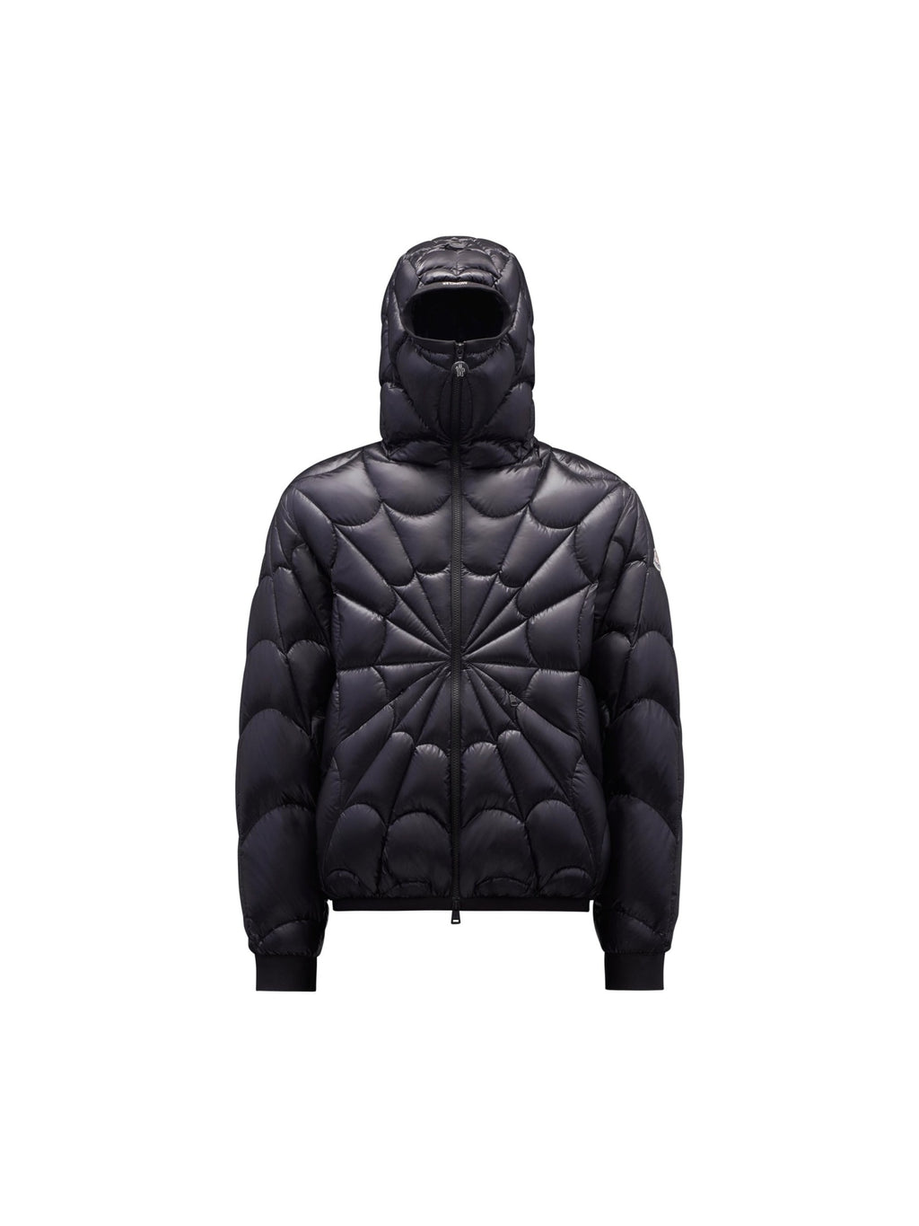 MONCLER VIOLIER SPIDER-MAN SHORT DOWN JACKET BLACK