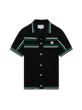 CASABLANCA TENNIS SHORT SLEEVE CROCHET SHIRT