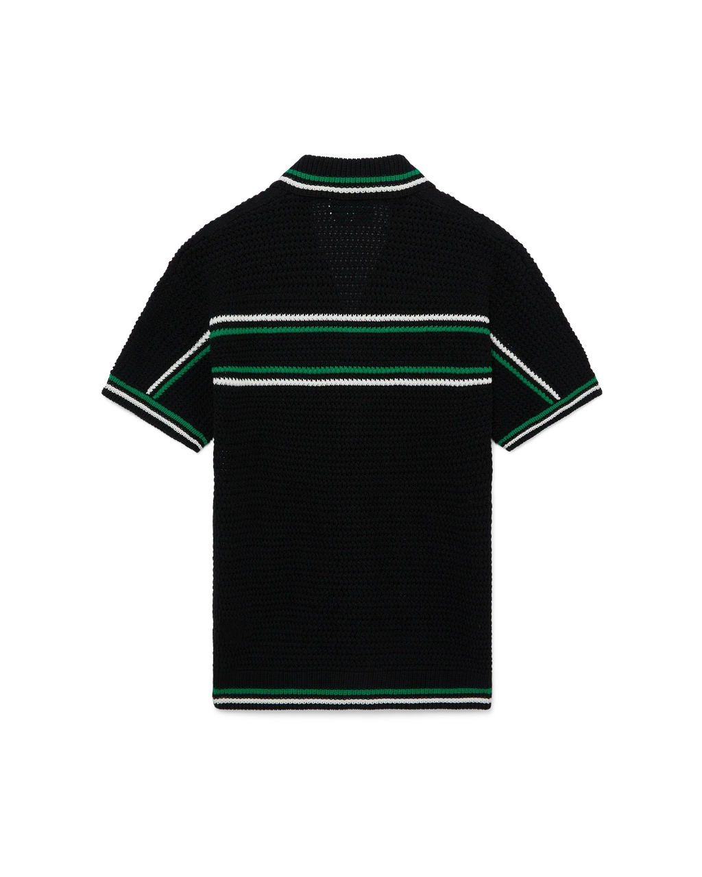 CASABLANCA TENNIS SHORT SLEEVE CROCHET SHIRT — vista 6