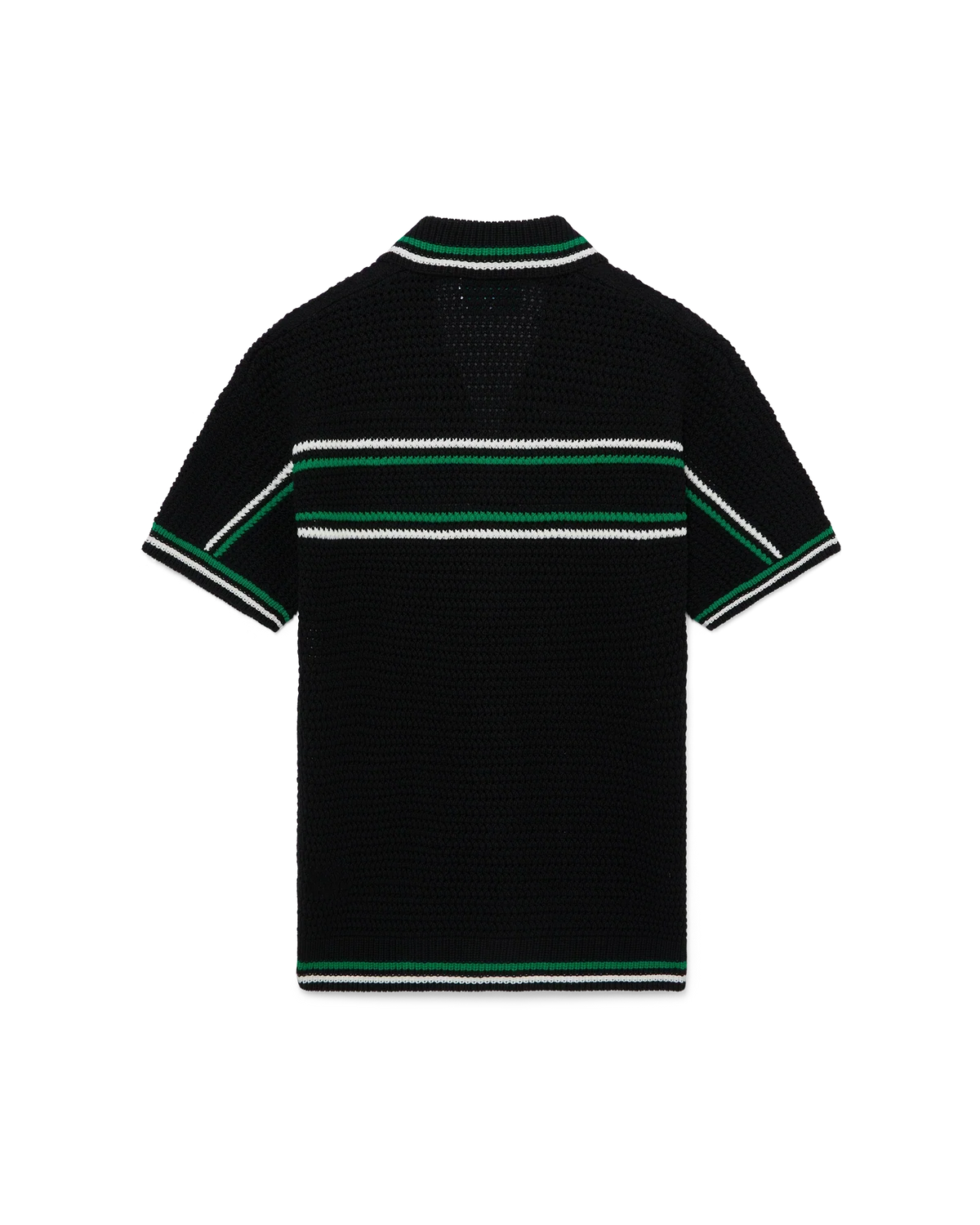 CASABLANCA TENNIS SHORT SLEEVE CROCHET SHIRT — vista 6