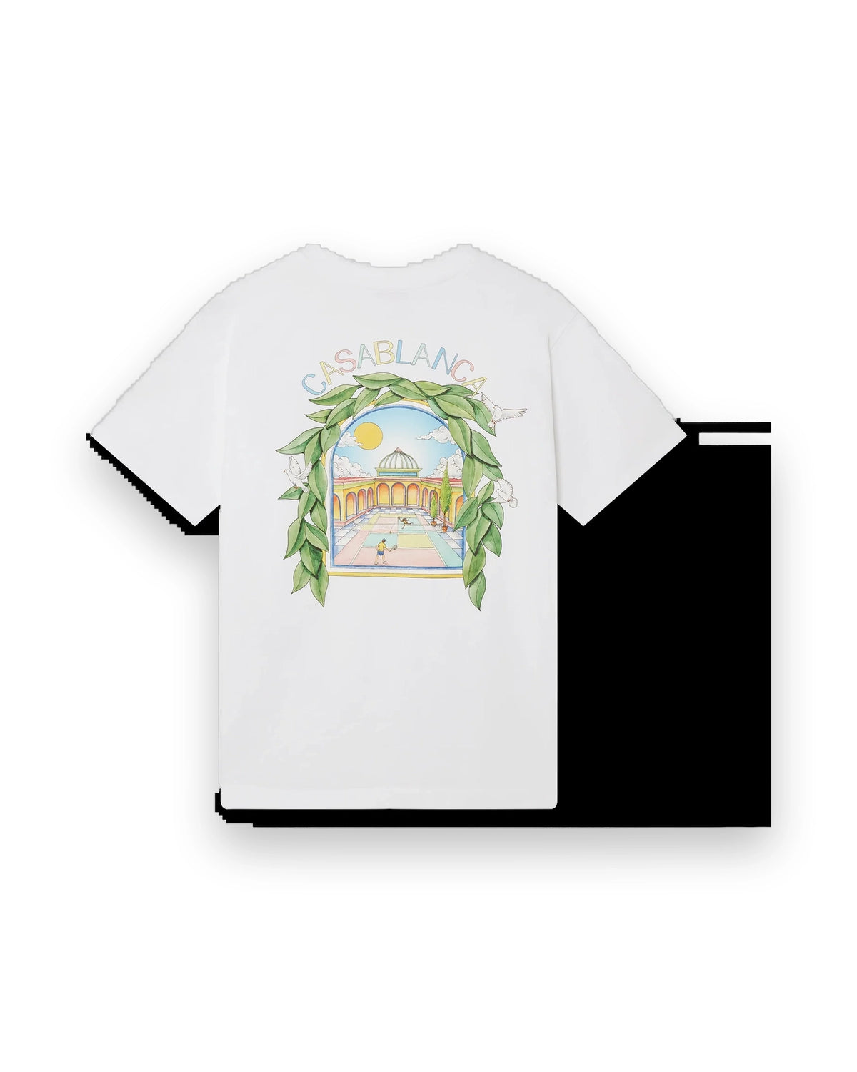 CASABLANCA L'ARCHE DE TENNIS SHORT SLEEVE T-SHIRT