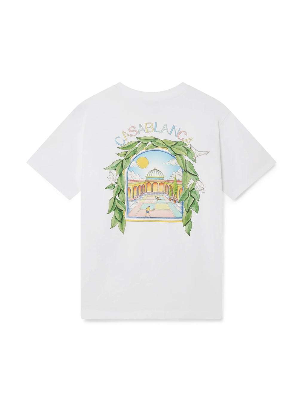 CASABLANCA L'ARCHE DE TENNIS SHORT SLEEVE T-SHIRT