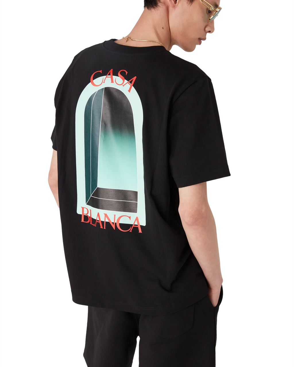CASABLANCA L'ARCHE SHORT SLEEVE T-SHIRT — vista 4