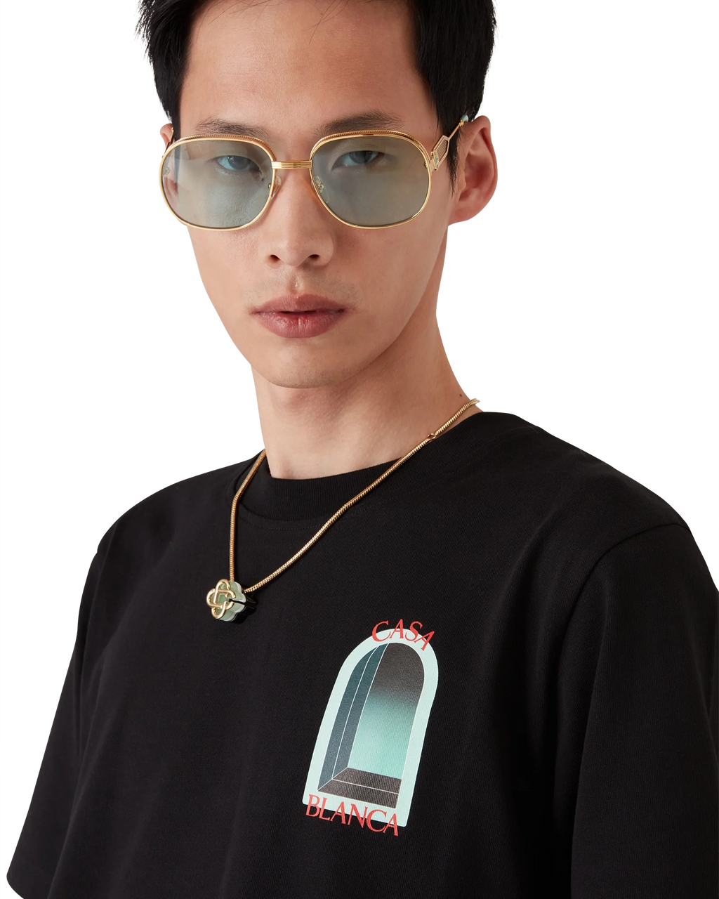 CASABLANCA L'ARCHE SHORT SLEEVE T-SHIRT — vista 5
