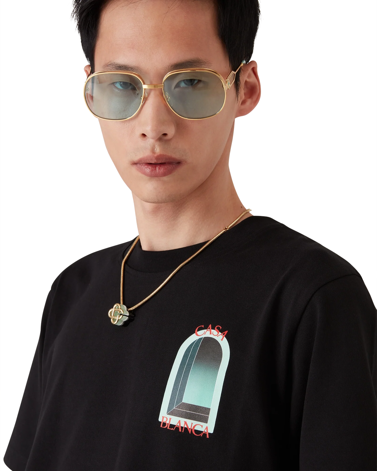 CASABLANCA L'ARCHE SHORT SLEEVE T-SHIRT — vista 5