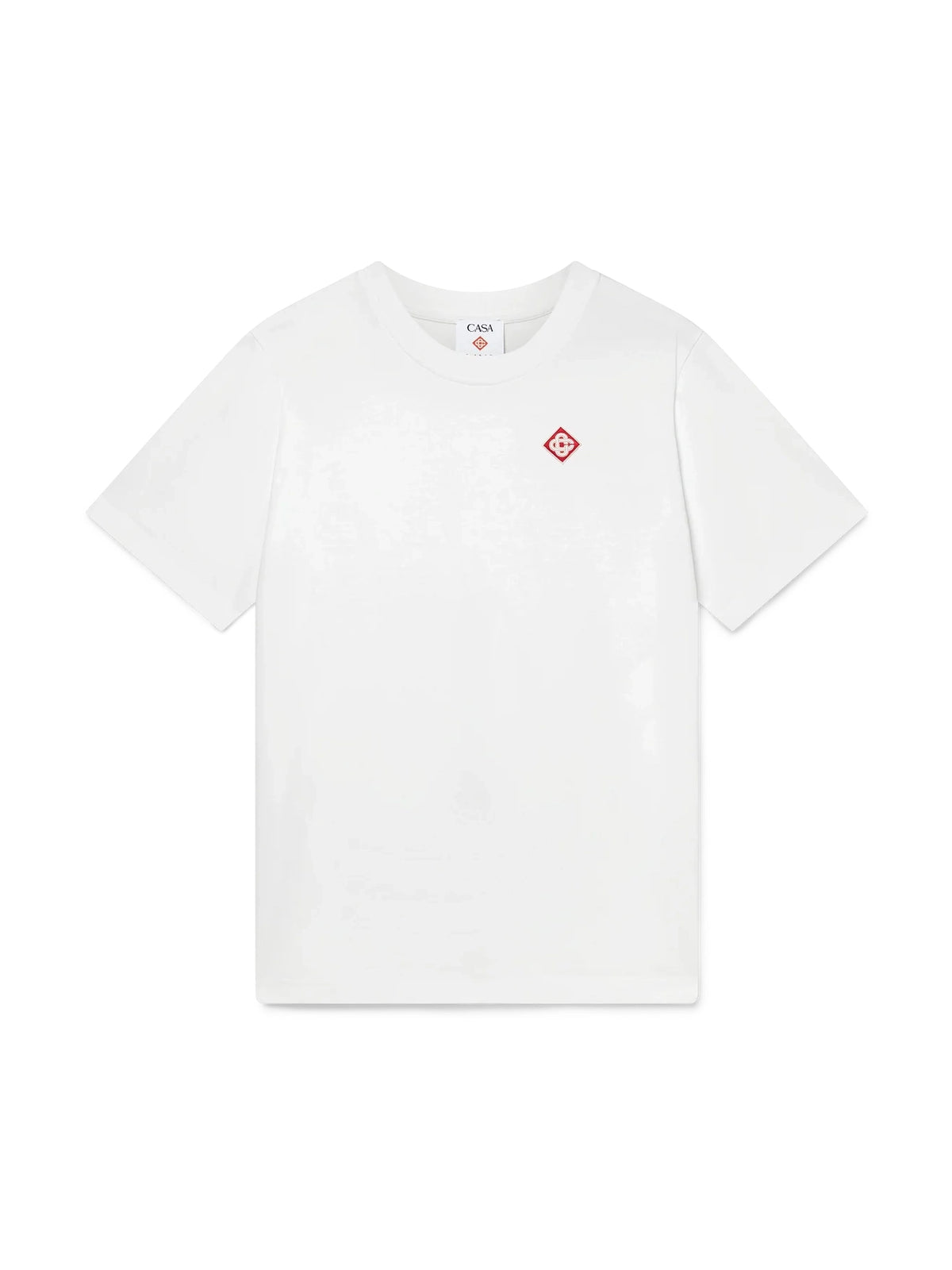 CASABLANCA WHITE DIAMOND LOGO SHORT SLEEVE T-SHIRT