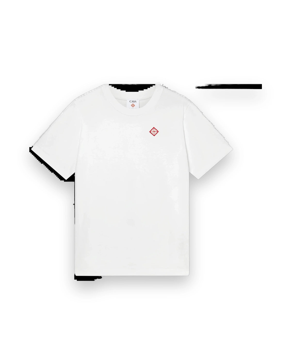 CASABLANCA WHITE DIAMOND LOGO SHORT SLEEVE T-SHIRT