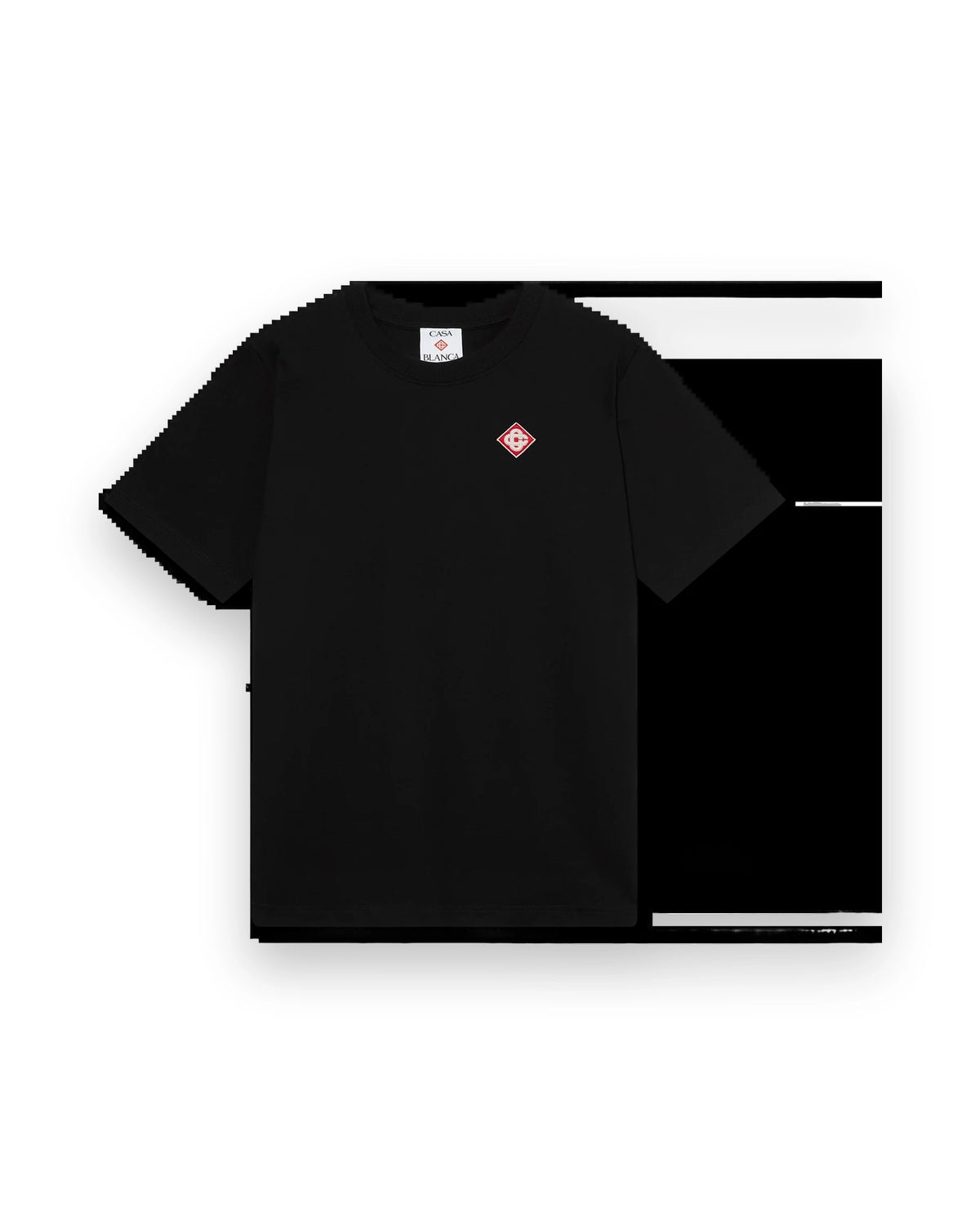 CASABLANCA BLACK DIAMOND LOGO SHORT SLEEVE T-SHIRT