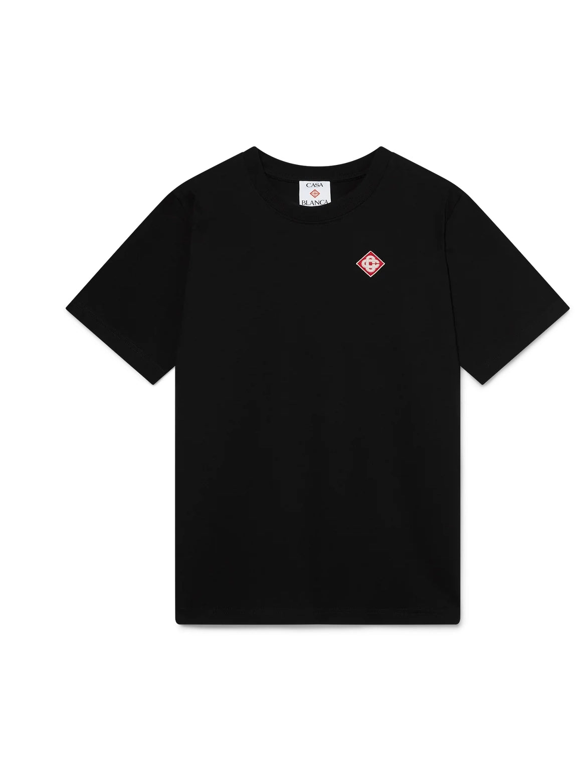 CASABLANCA BLACK DIAMOND LOGO SHORT SLEEVE T-SHIRT