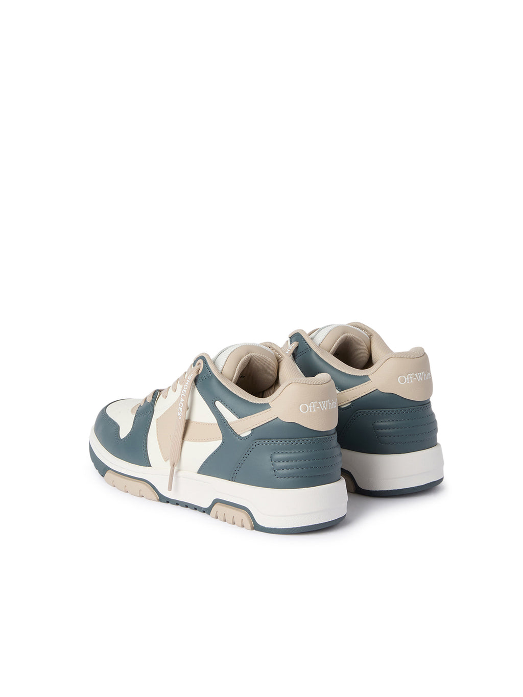 OFF-WHITE OUT OF OFFICE SNEAKERS SLATE GREEN/BEIGE — vista 5