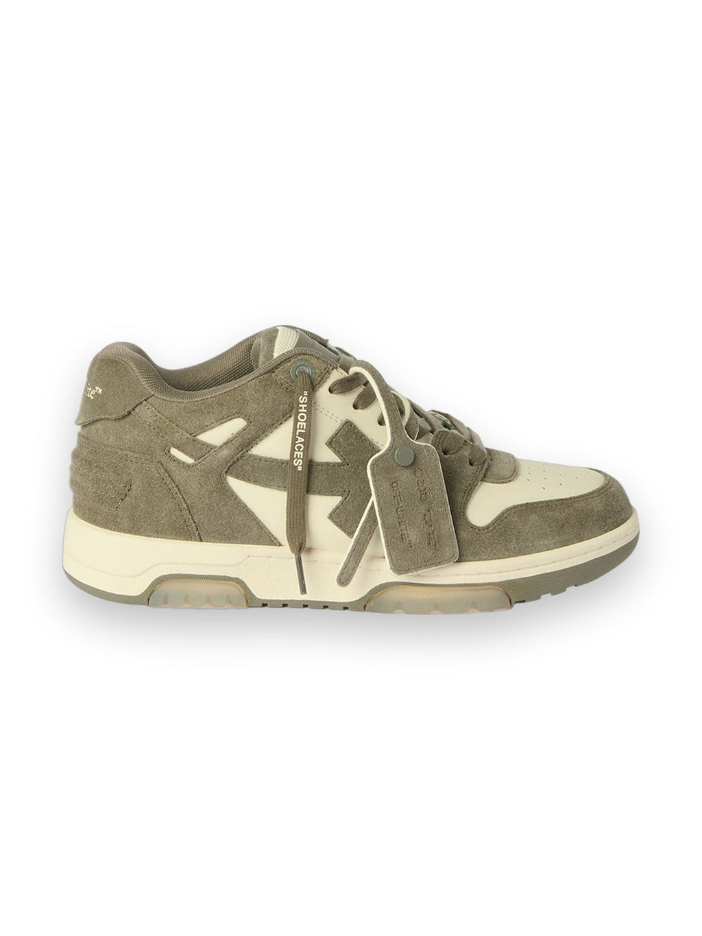 OFF-WHITE OUT OF OFFICE SNEAKERS CREAM/M.GREEN