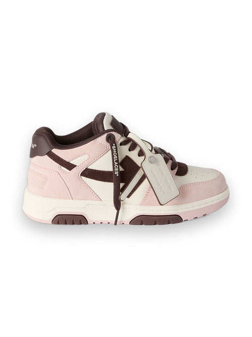 OFF-WHITE OUT OF OFFICE SNEAKERS PINK/DARK BROWN