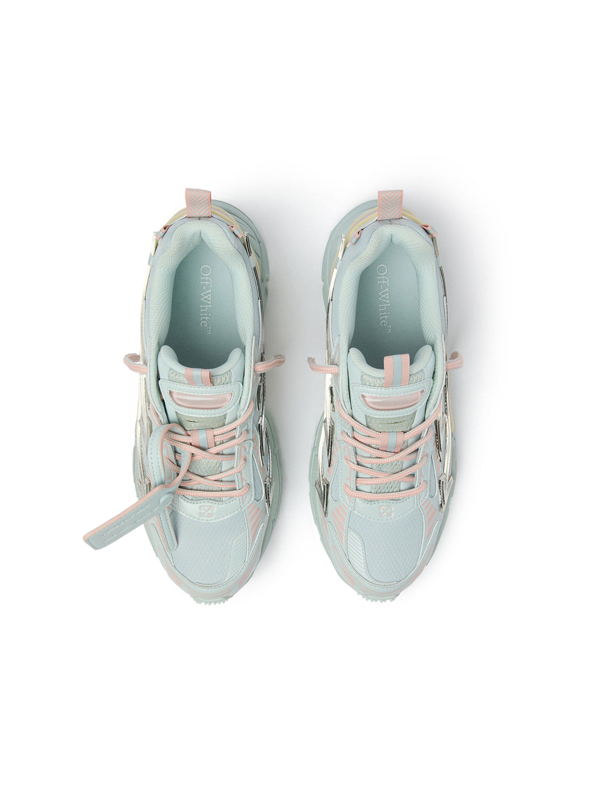 OFF-WHITE BE RIGHT BACK SNEAKERS LIGHT GREY/SILVER — vista 4