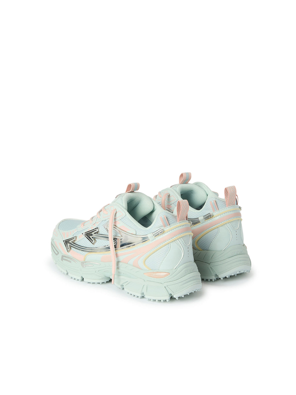 OFF-WHITE BE RIGHT BACK SNEAKERS LIGHT GREY/SILVER — vista 5