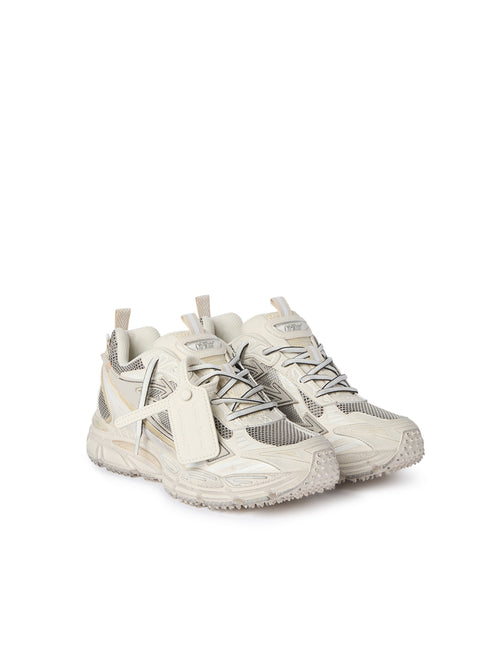 OFF-WHITE BE RIGHT BACK WORN OUT SNEAKERS BEIGE/GREY — vista 2