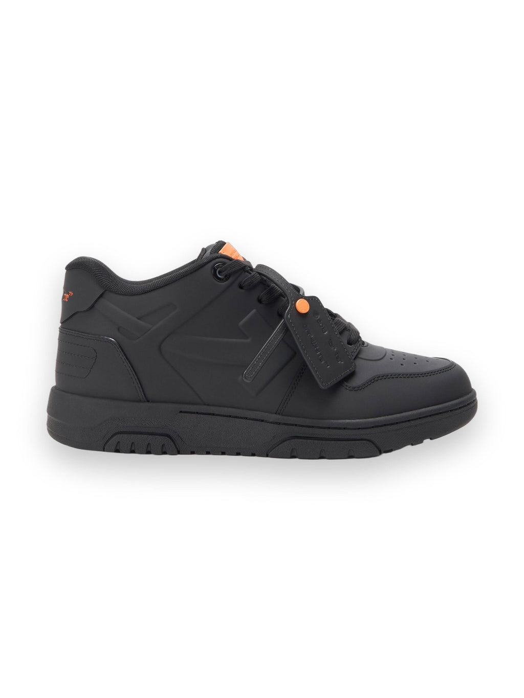 OFF-WHITE OUT OF OFFICE MOLDED SNEAKERS BLACK/ORANGE