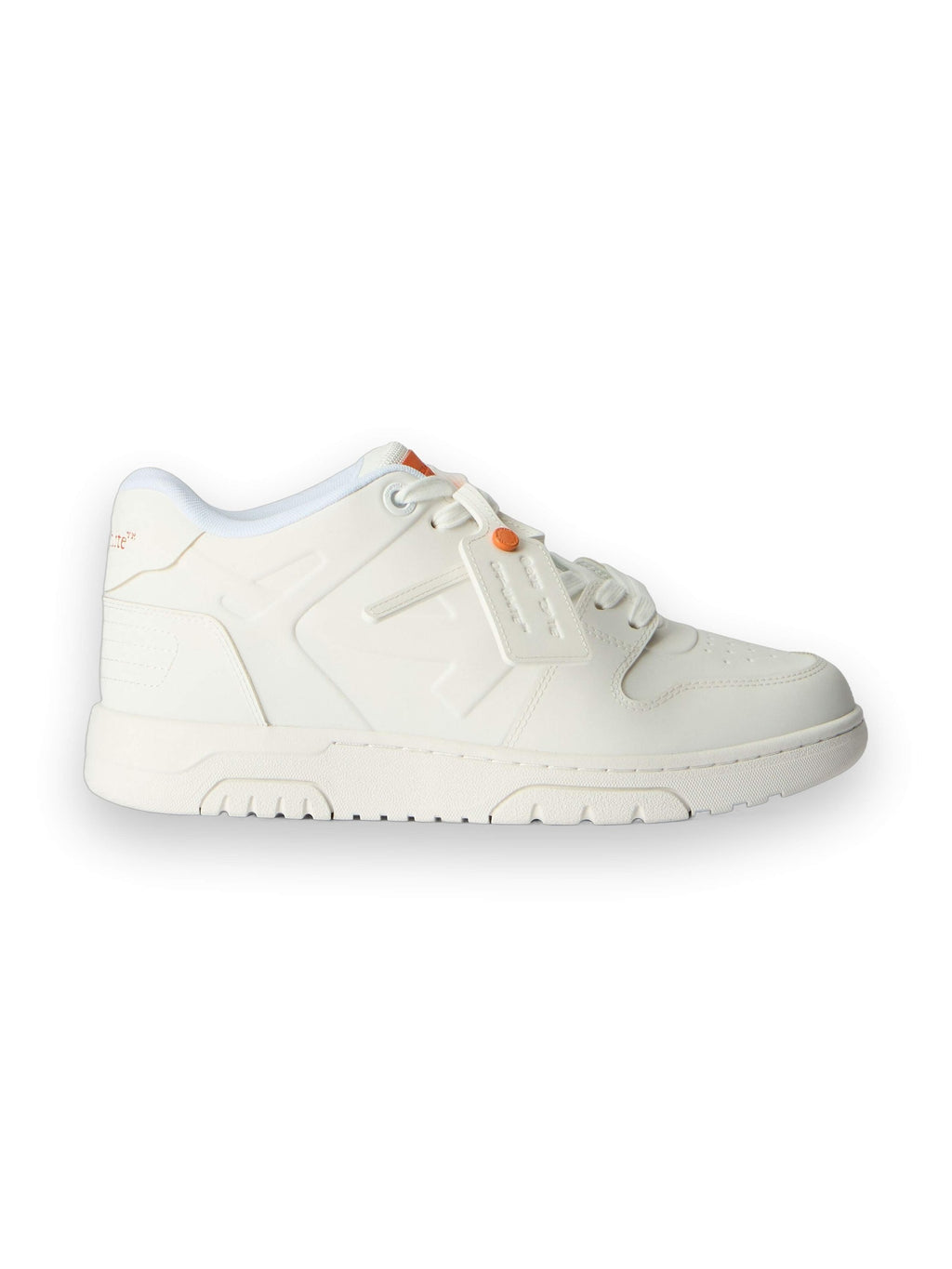 OFF-WHITE OUT OF OFFICE MOLDED SNEAKERS WHITE/ORANGE