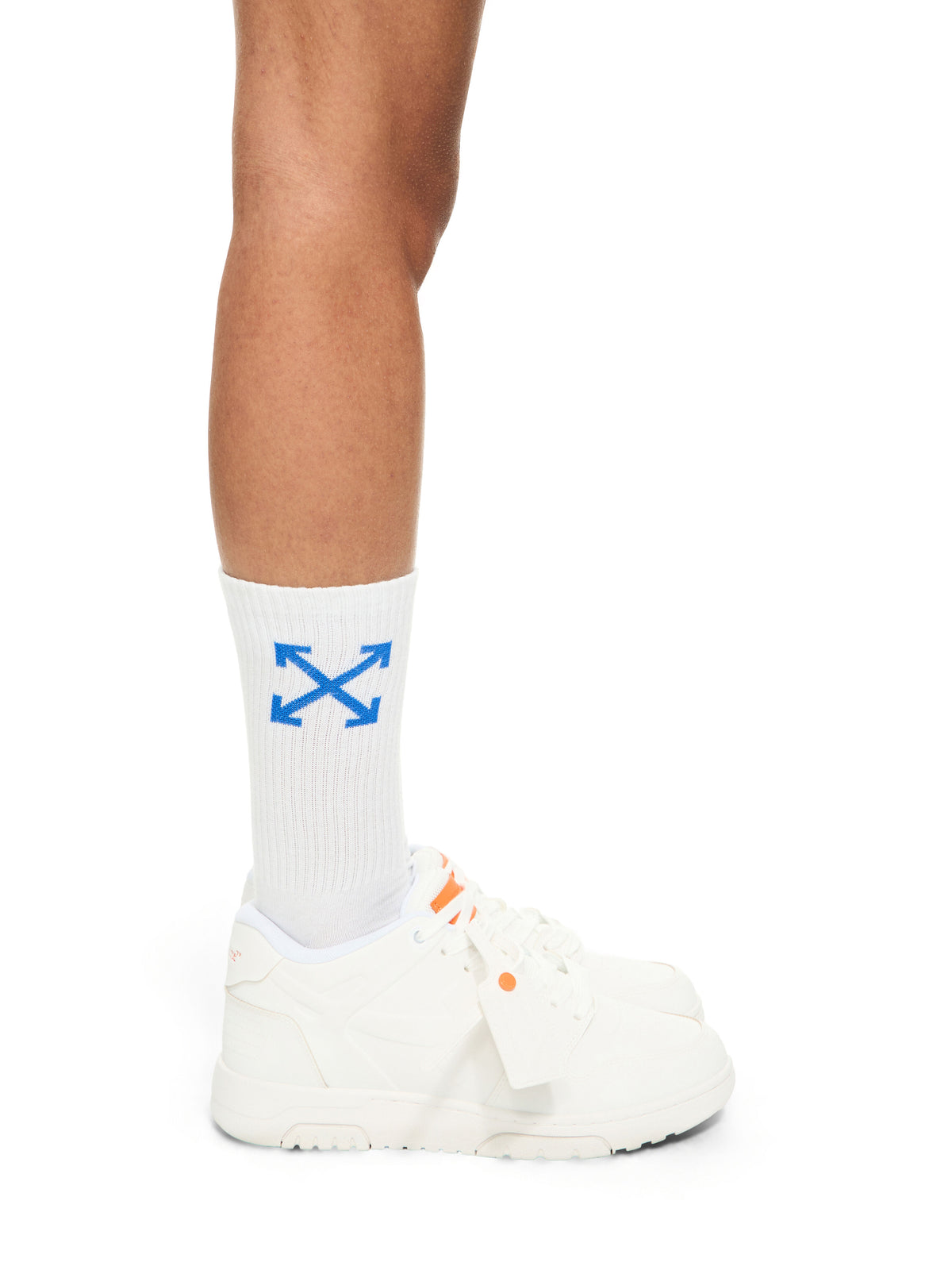 OFF-WHITE OUT OF OFFICE MOLDED SNEAKERS WHITE/ORANGE — vista 2