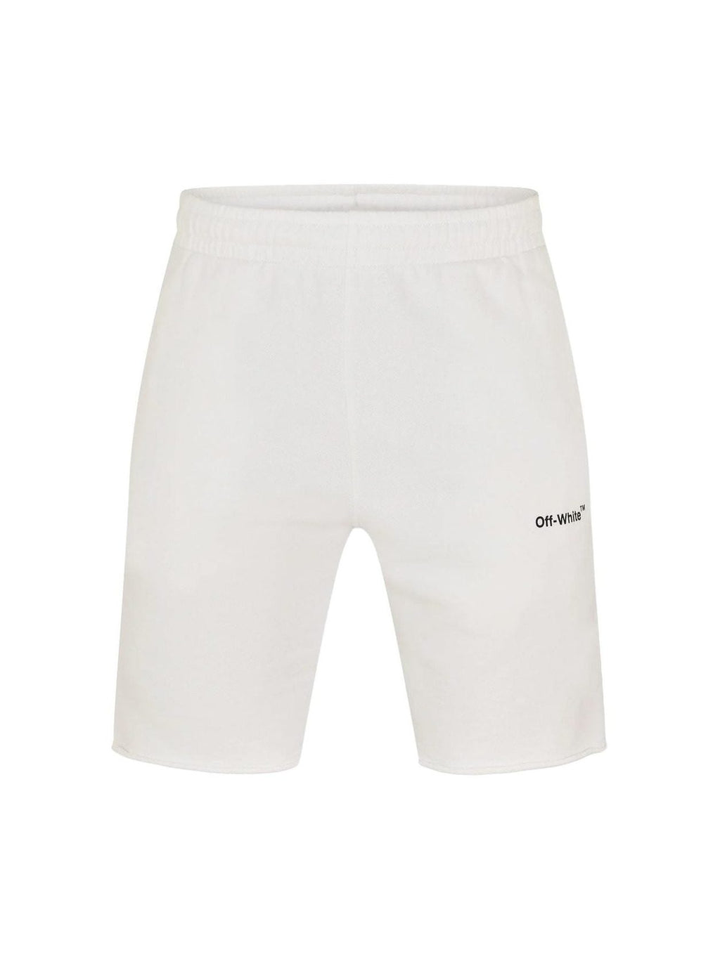 OFF WHITE ARROW COTTON WHITE SWEATSHORT