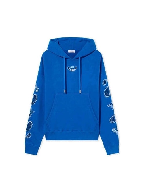 OFF WHITE BANDANA ARR SKATE HOODIE IN NAUTICAL BLUE WHITE OFF-WHITE The Hype Company