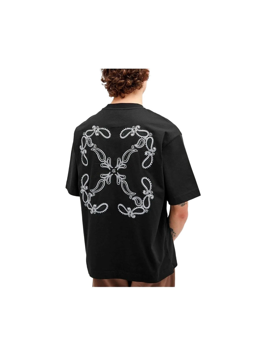 OFF WHITE BANDANA ARROW BLACK T SHIRT