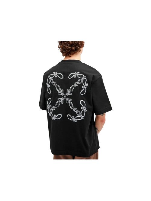 OFF WHITE BANDANA ARROW BLACK T SHIRT