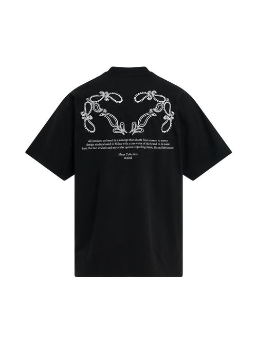 OFF WHITE BANDANA HALF ARROW T-SHIRT BLACK