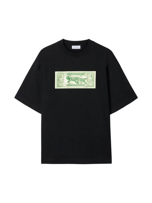 OFF WHITE BANKNOTE ARROW SKATE BLACK T-SHIRT