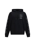 OFF-WHITE BLACK BIG DOUBLE ARROW SKATE HOODIE