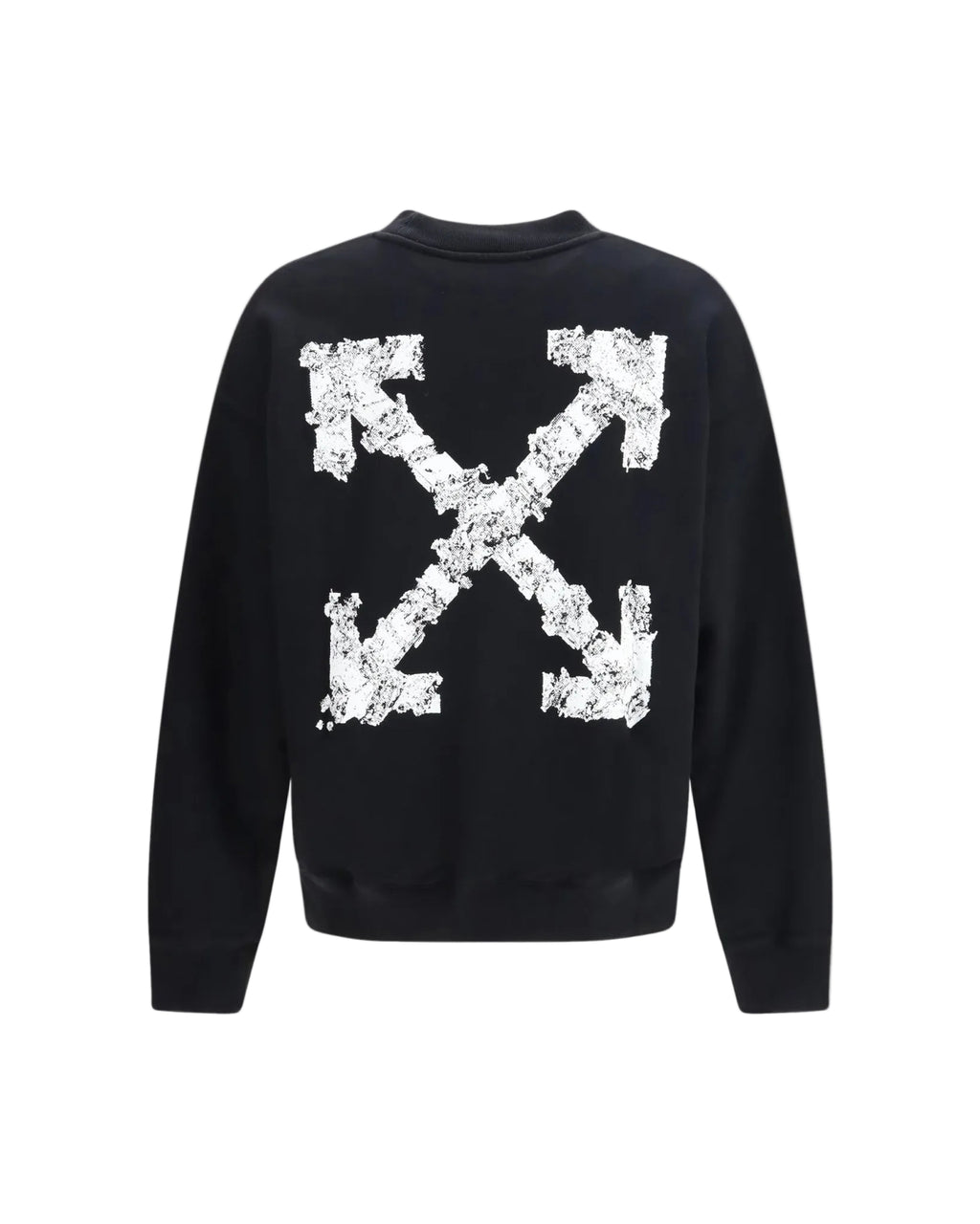 OFF-WHITE BLACK HERALDIC ARROW SKATE CREWNECK