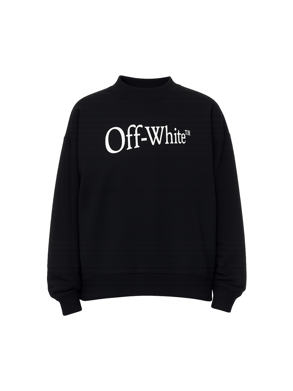 OFF-WHITE BLACK RUN ARROW SKATE CREWNECK SWEATSHIRT
