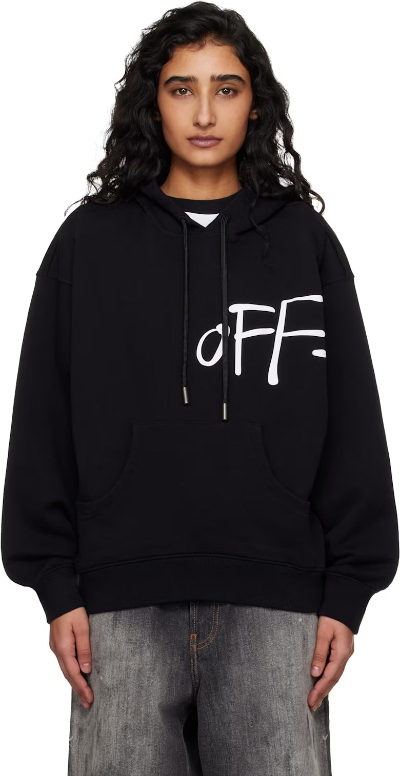 OFF-WHITE BLACK SHARED OVER HOODIE