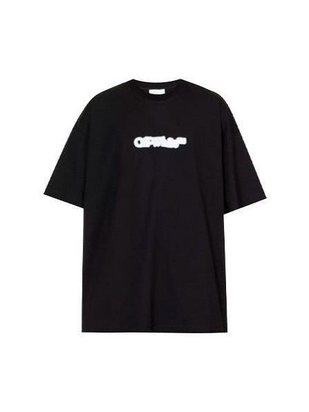 OFF WHITE BLURRED LOGO BLACK T SHIRT OFF-WHITE The Hype Company