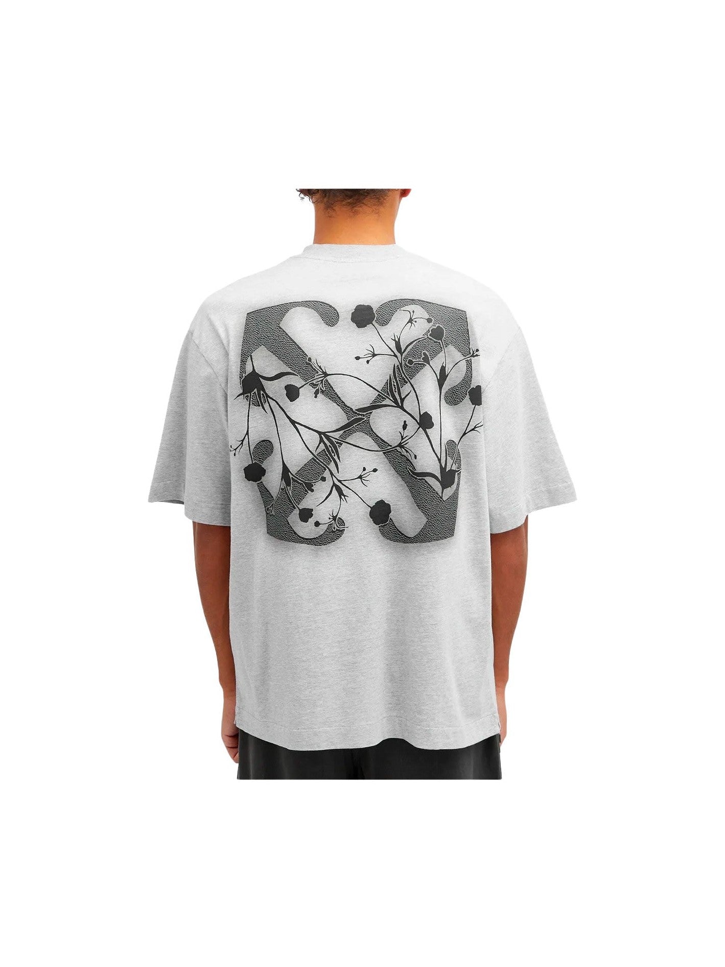 OFF WHITE BOOKISH FLORAL T SHIRT WHITE