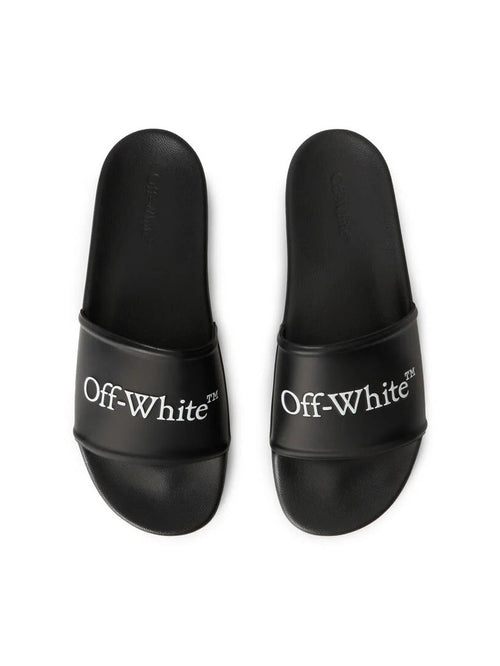 OFF WHITE BOOKISH SLIDERS BLACK