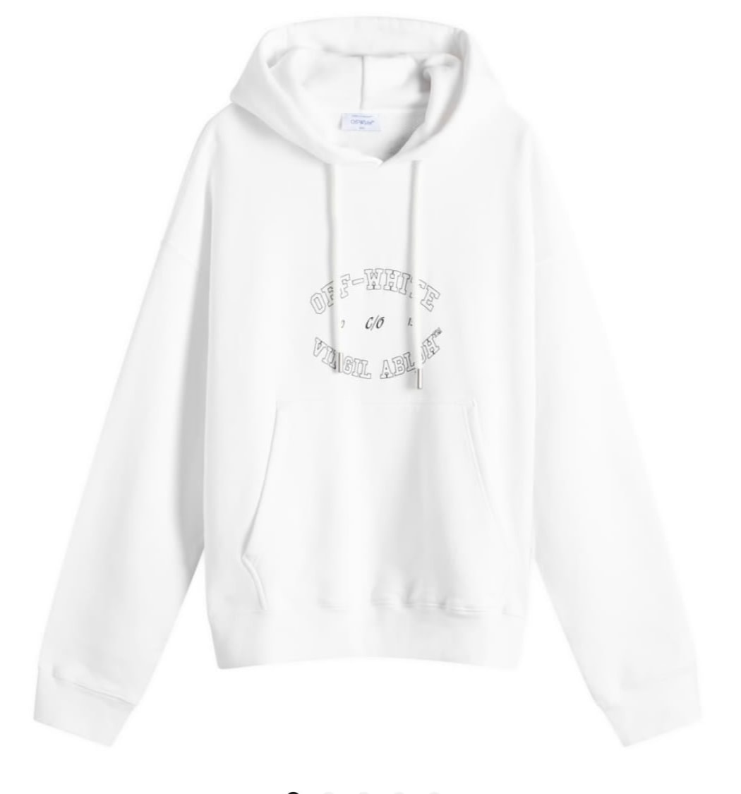 OFF-WHITE COLLEGE HOODIE WHITE