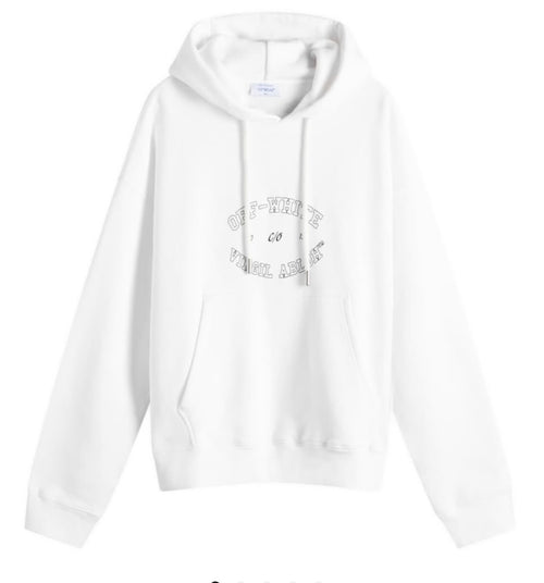 OFF-WHITE COLLEGE HOODIE WHITE