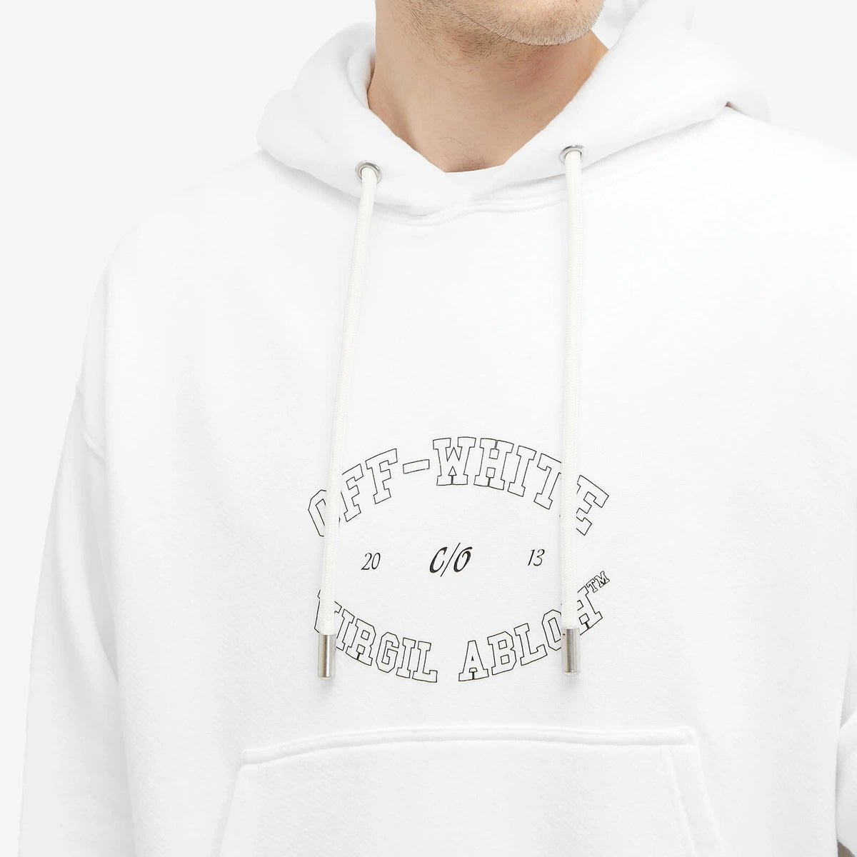 OFF-WHITE COLLEGE HOODIE WHITE