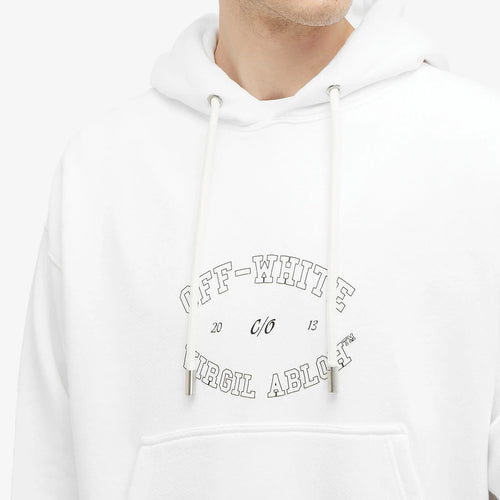 OFF-WHITE COLLEGE HOODIE WHITE
