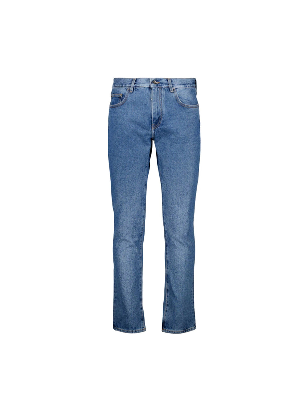 OFF WHITE DIAG SKINNY FIT JEANS BLUE/WHITE