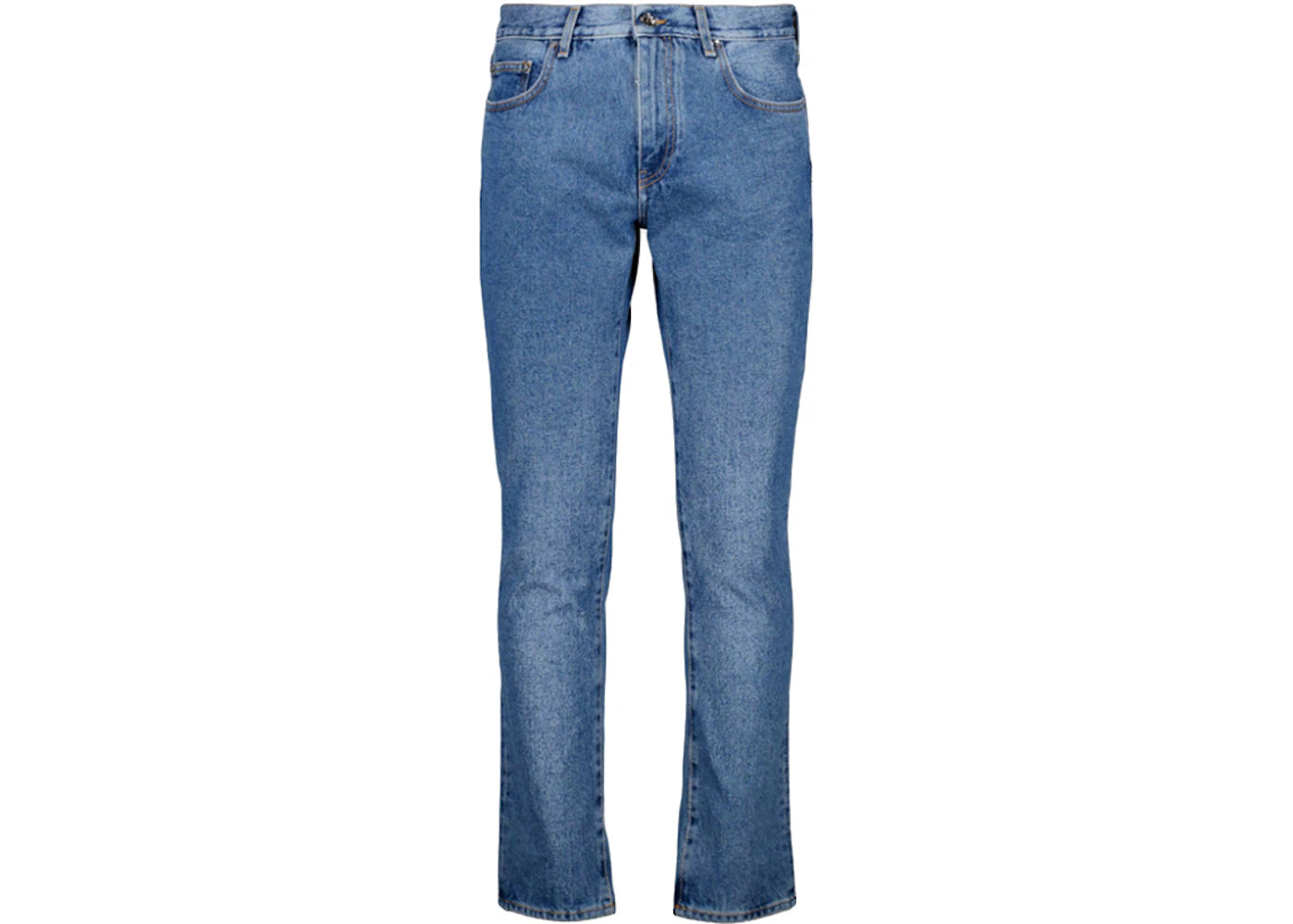 OFF WHITE DIAG SKINNY FIT JEANS BLUE/WHITE