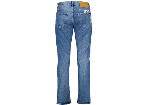 OFF WHITE DIAG SKINNY FIT JEANS BLUE/WHITE