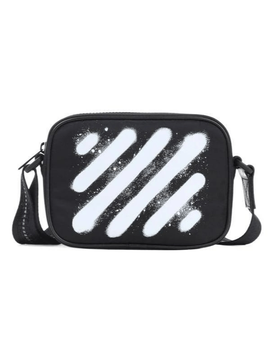 OFF-WHITE DIAG SPRAY CAMERA BAG BLACK