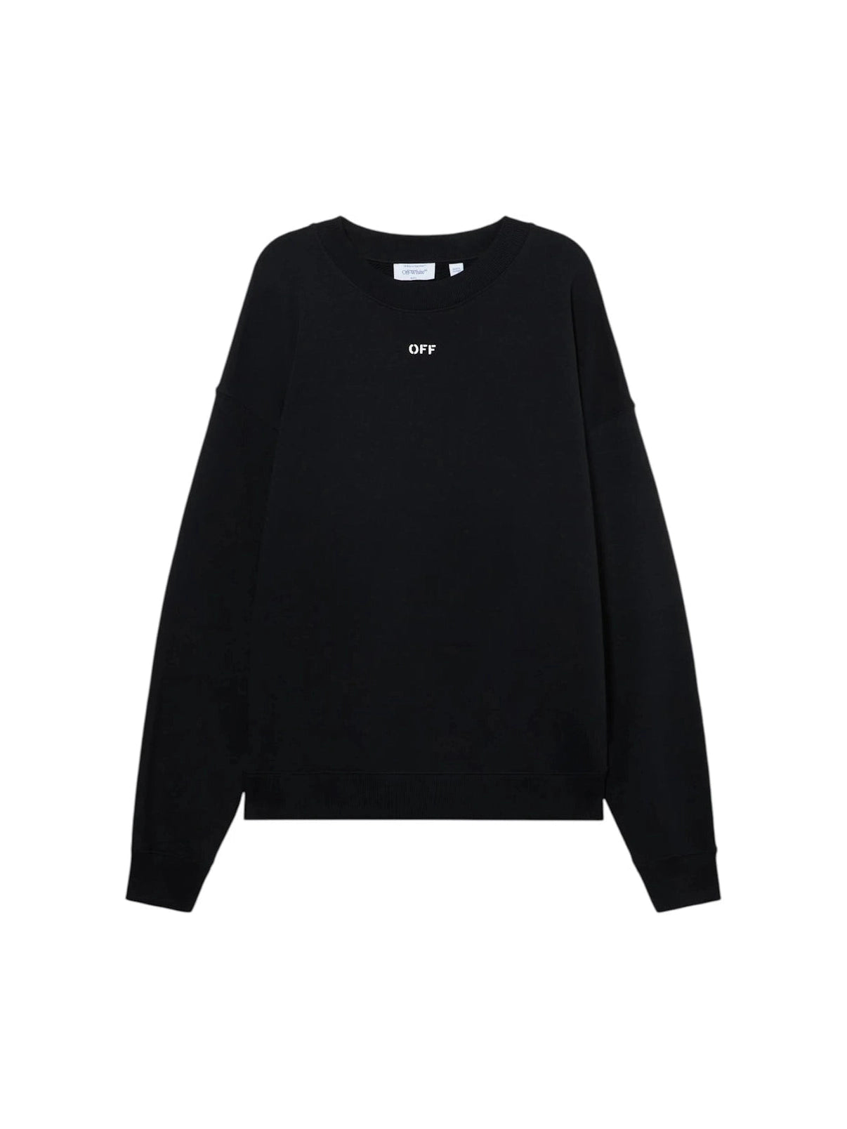 OFF WHITE DOTTED ARROW DIAGONAL SKATE SWEATSHIRT BLACK WHITE