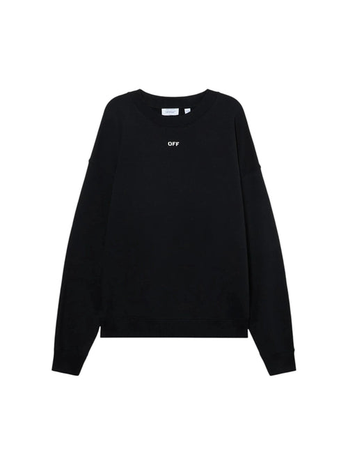 OFF WHITE DOTTED ARROW DIAGONAL SKATE SWEATSHIRT BLACK WHITE