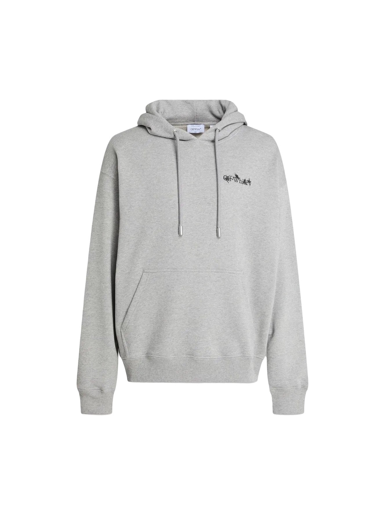 OFF WHITE FLOWER ARROW SKATE GREY HOODIE