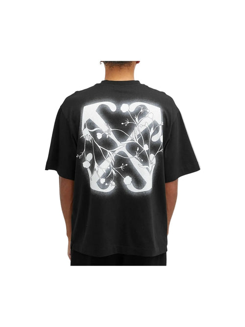 OFF WHITE FLOWER SPRAY ARROW T SHIRT BLACK OFF-WHITE The Hype Company