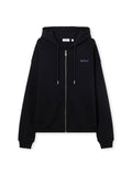 OFF WHITE GRADIENT FULL ZIP HOODIE BLACK