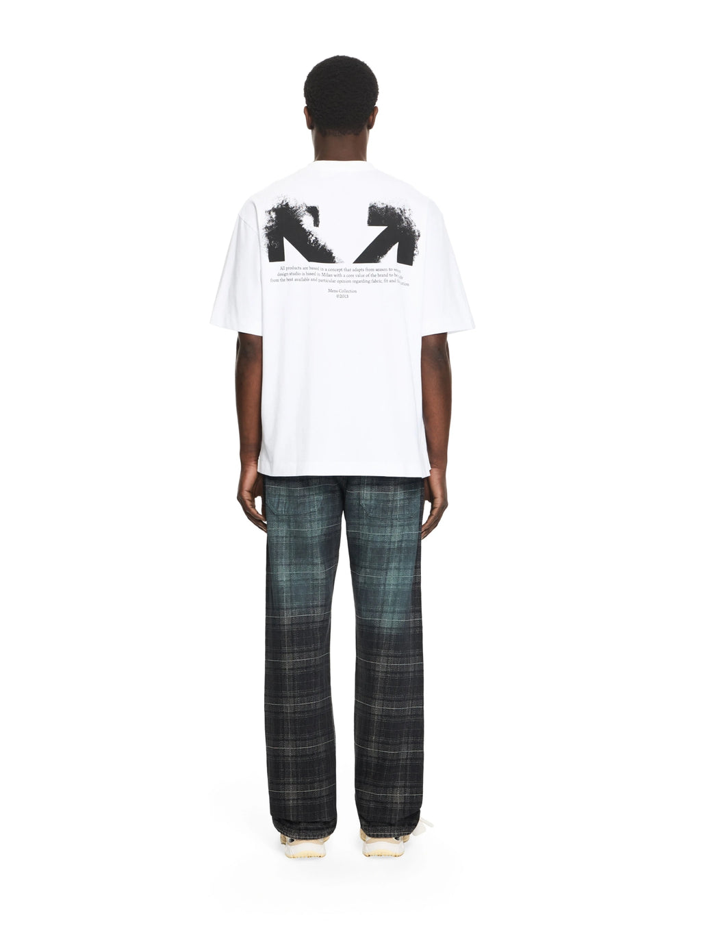 OFF WHITE HALF ARROW SKATE T SHIRT WHITE